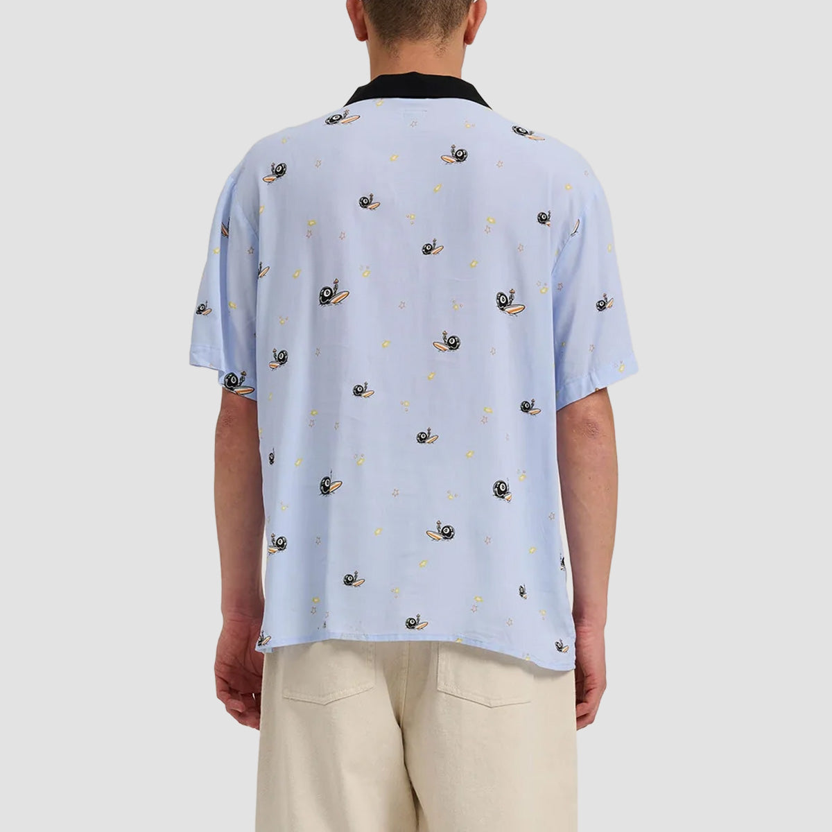 Santa Cruz Winkowski Surf Short Sleeve Shirt Fresh Blue