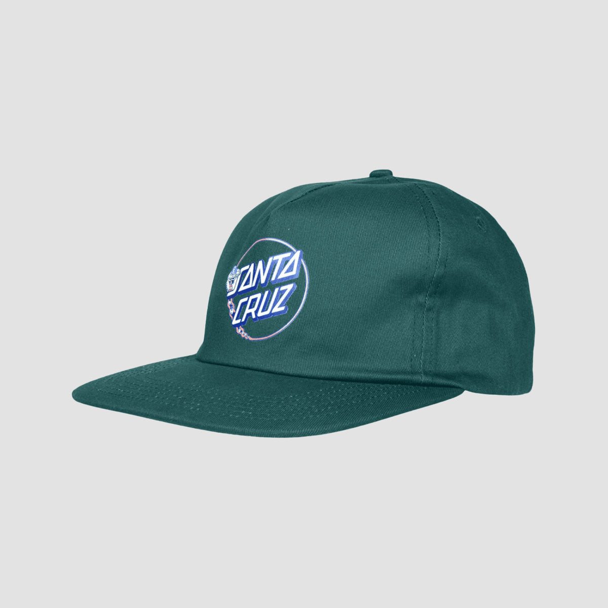 Santa Cruz Winkowski UFO Dot Snapback Cap Cosmic Teal