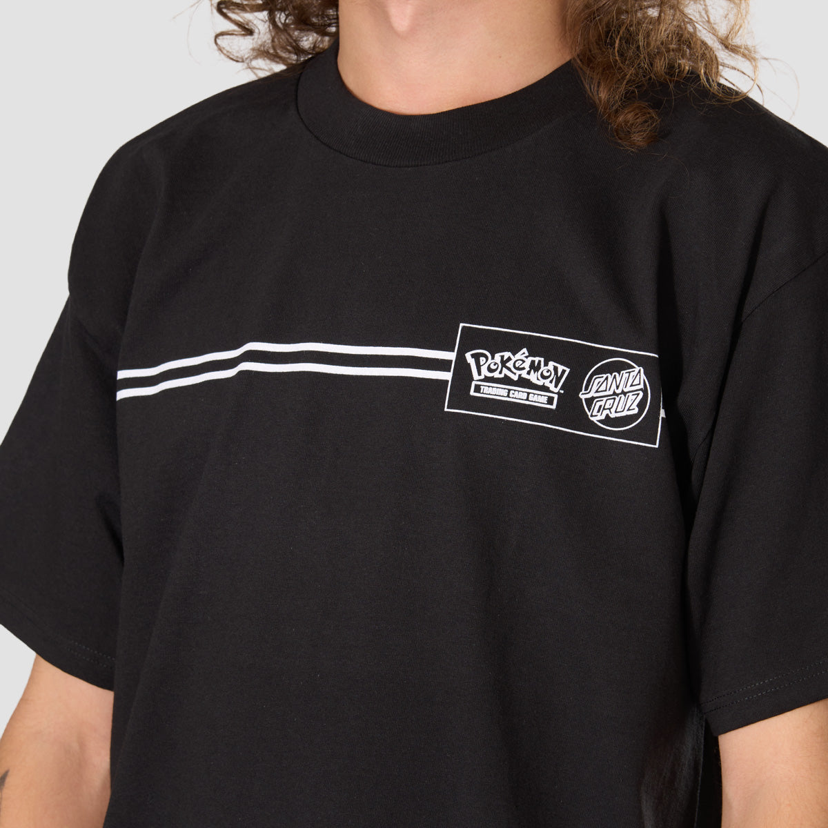 Santa Cruz X Pokemon Energy Dot T-Shirt Black