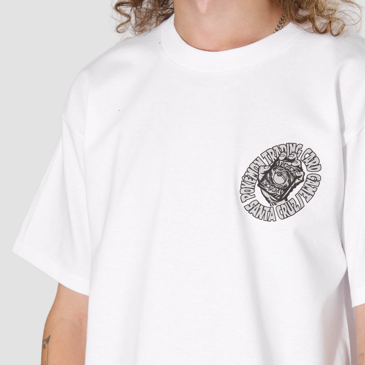 Santa Cruz X Pokemon TCG Hand T-Shirt White