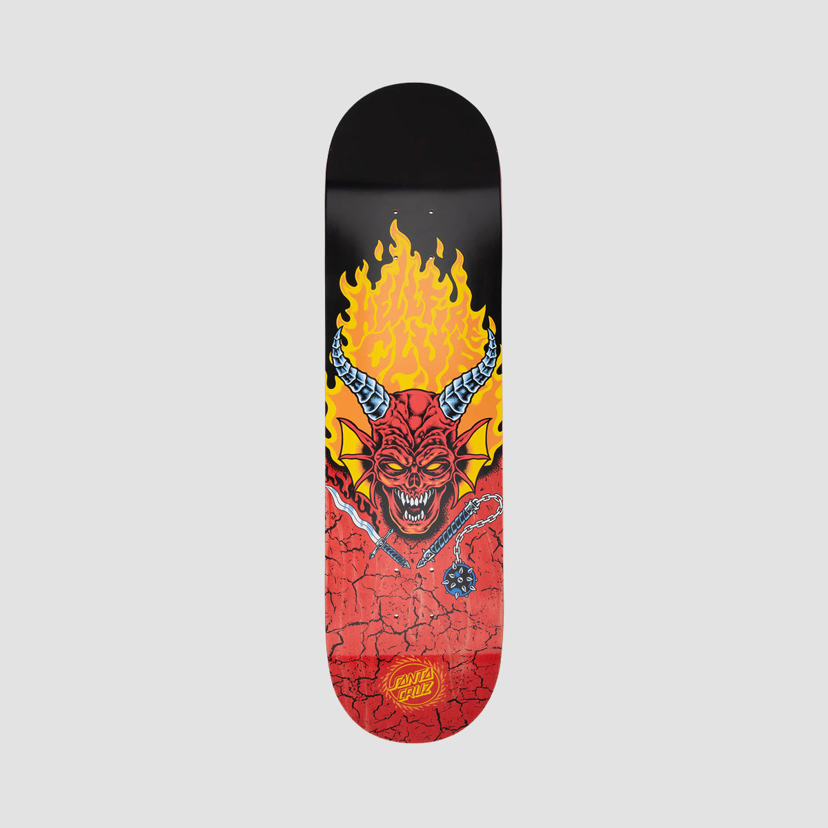 Santa Cruz X Stranger Things Hellfire Club Skateboard Deck GITD - 8.25"