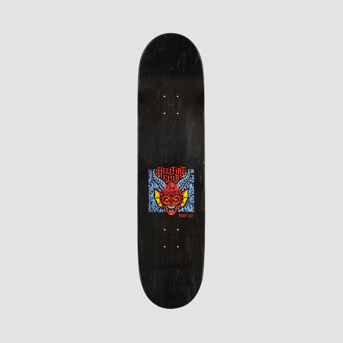 Santa Cruz X Stranger Things Hellfire Club Skateboard Deck GITD - 8.25"