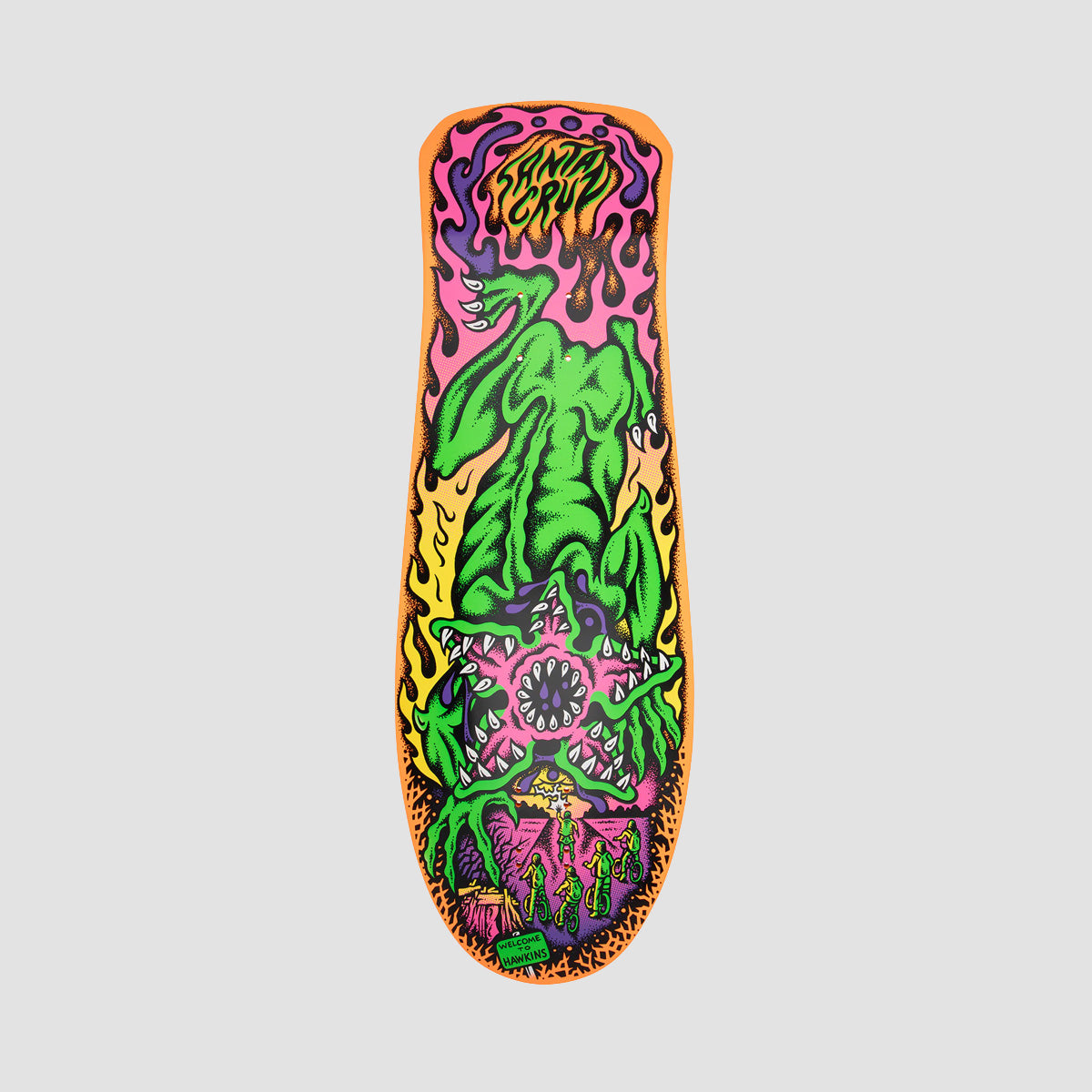 Santa Cruz X Stranger Things Salba Demogorgon Skateboard Deck GITD - 10.3"