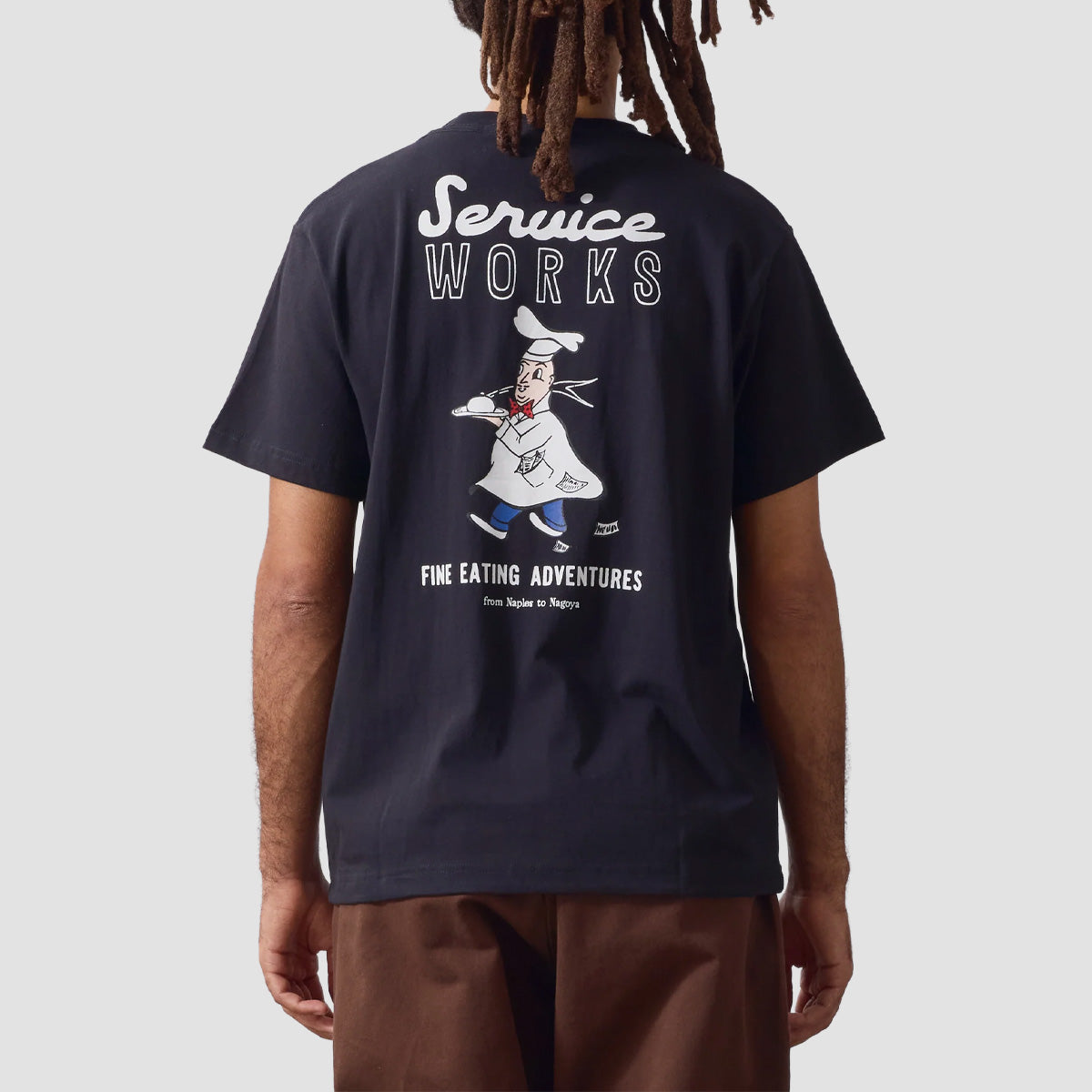 Service Works Eating Adventures T-Shirt Black