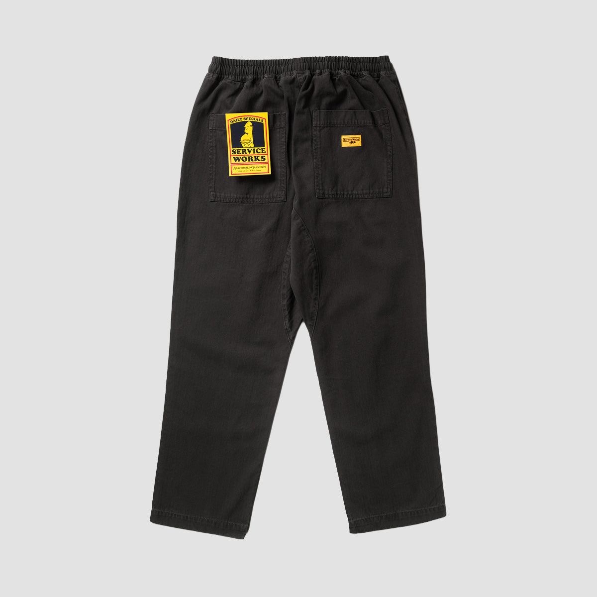 Service Works Pigment Herringbone Chef Pants Black