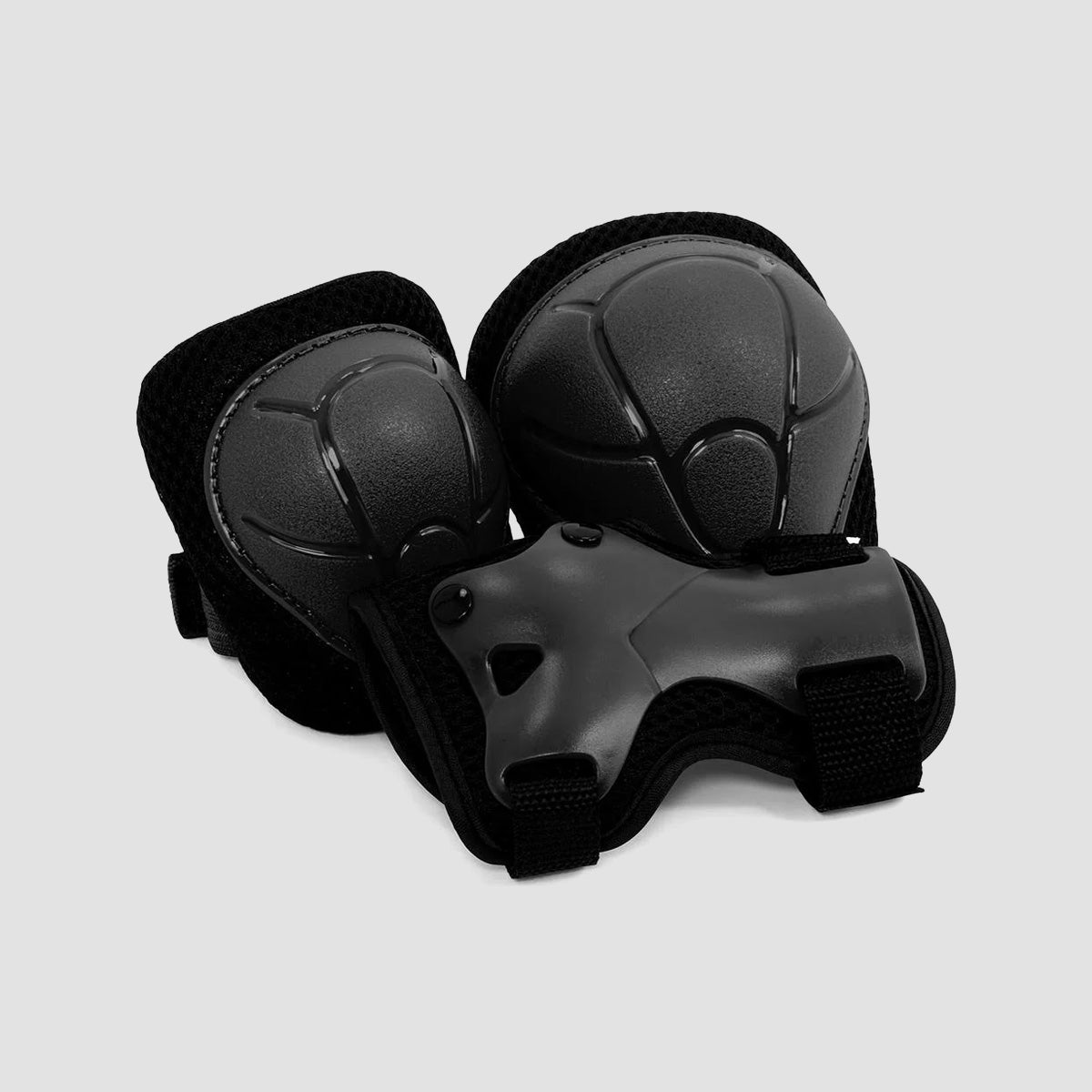 SFR Essentials Triple Pad Set Black - Kids