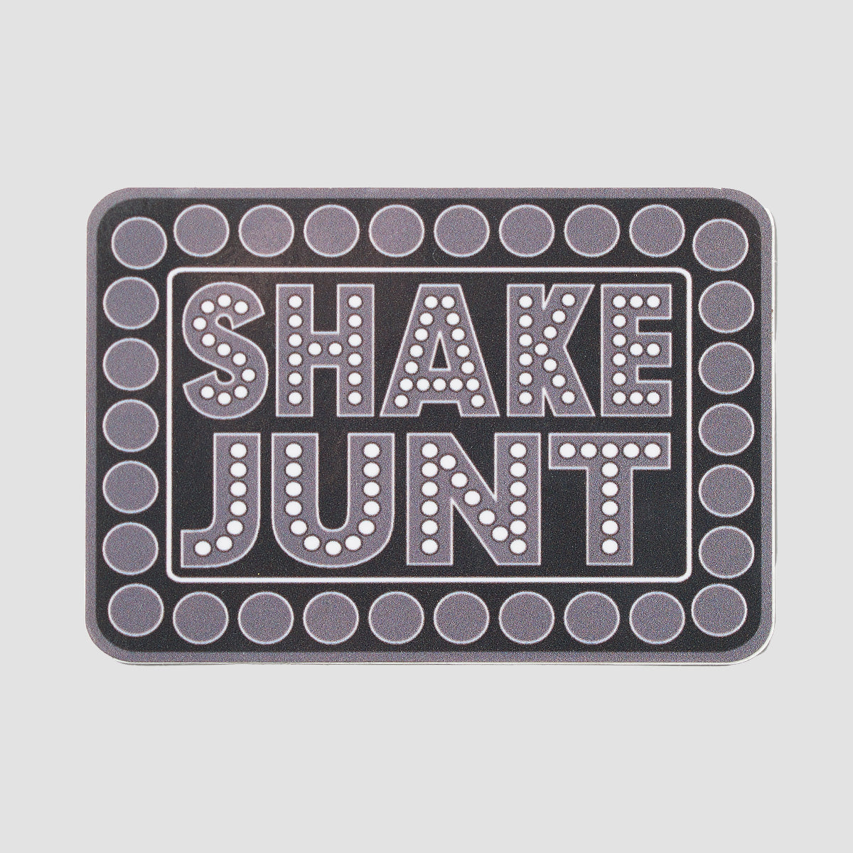 Shake Junt Box Logo Sticker Black/Grey 100x70mm