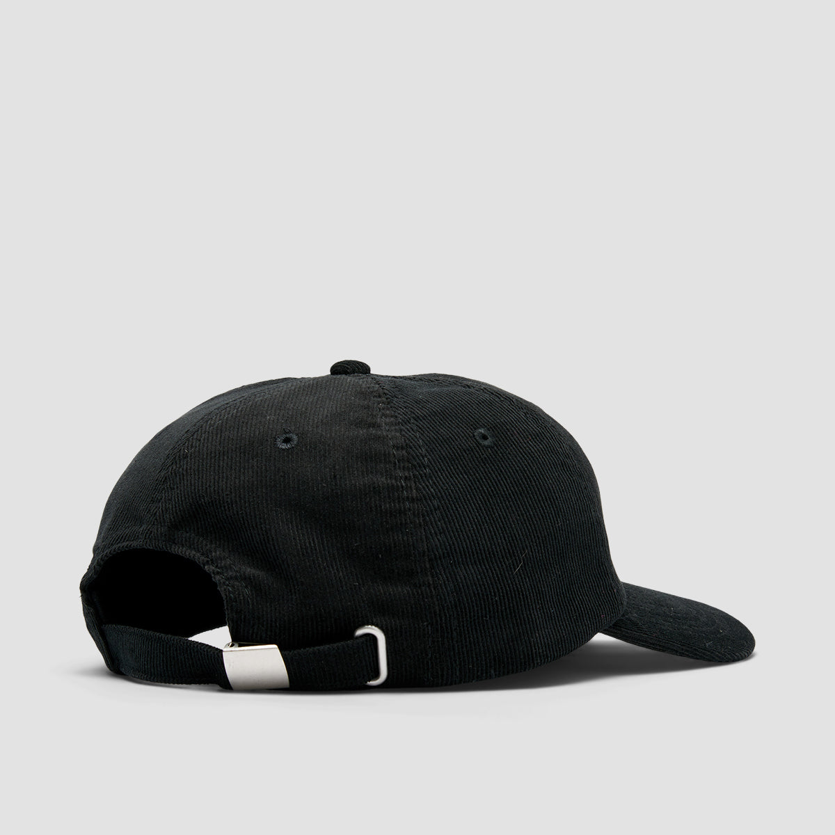 Short Straw Harvey Logo Coduroy Cap Black