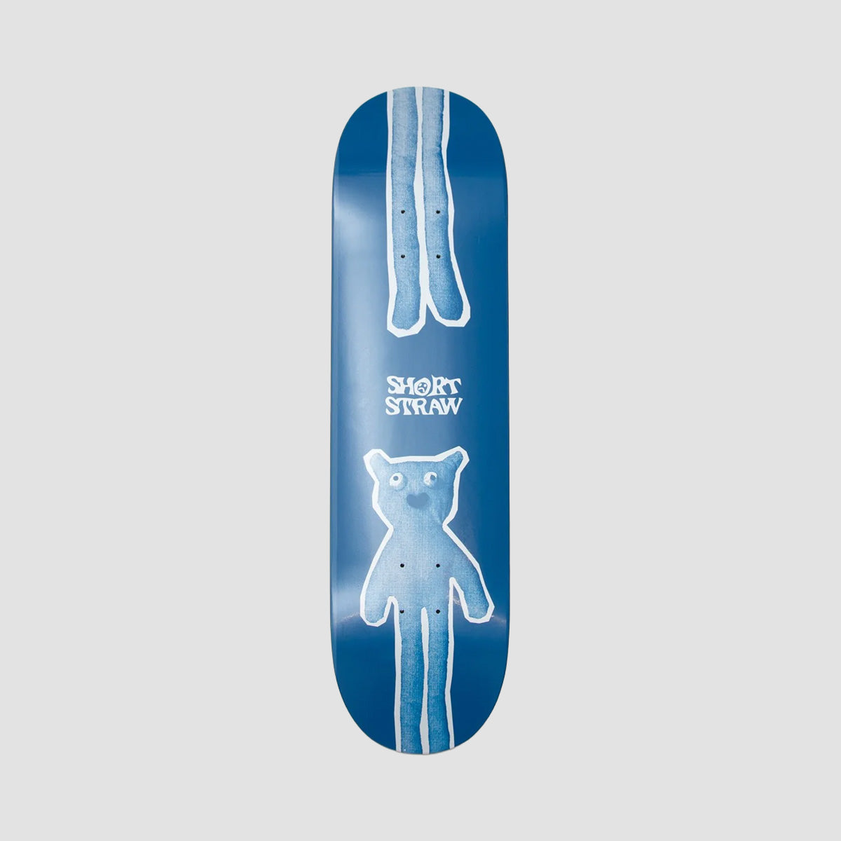Short Straw Legsley Medium Skateboard Deck Blue - 8.5"
