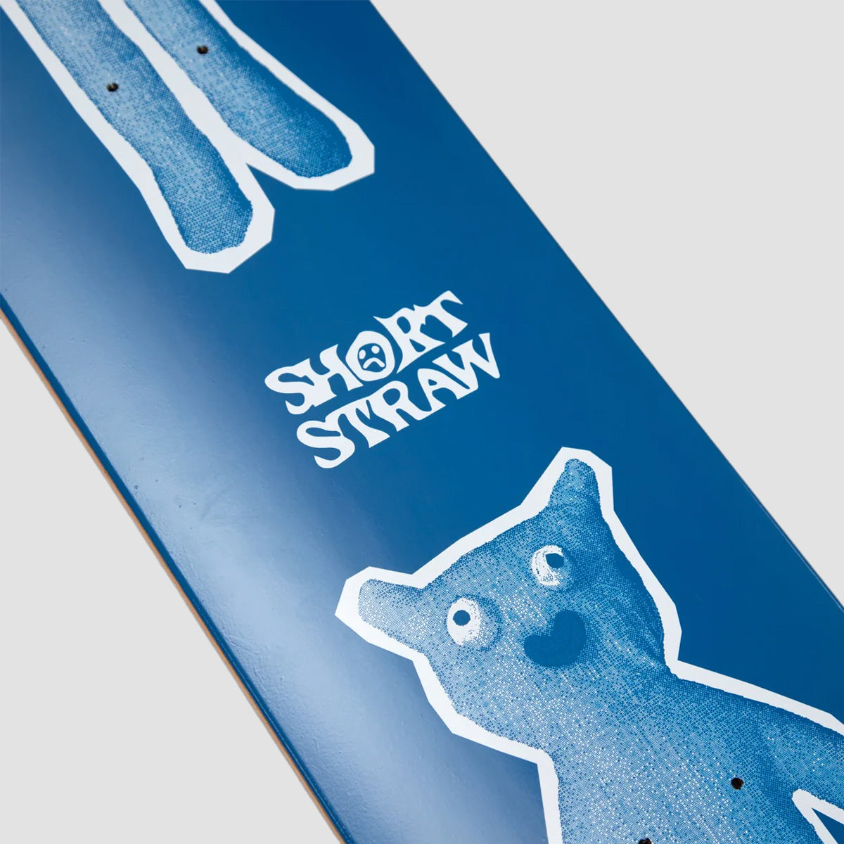 Short Straw Legsley Medium Skateboard Deck Blue - 8.5"