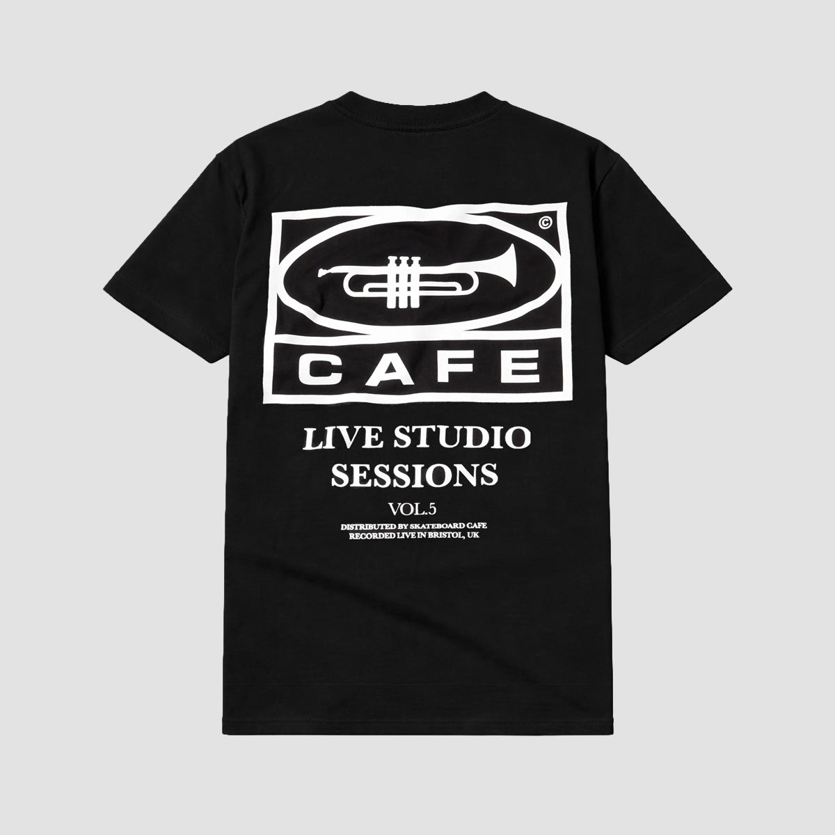 Skateboard Cafe 45 T-Shirt Black/White