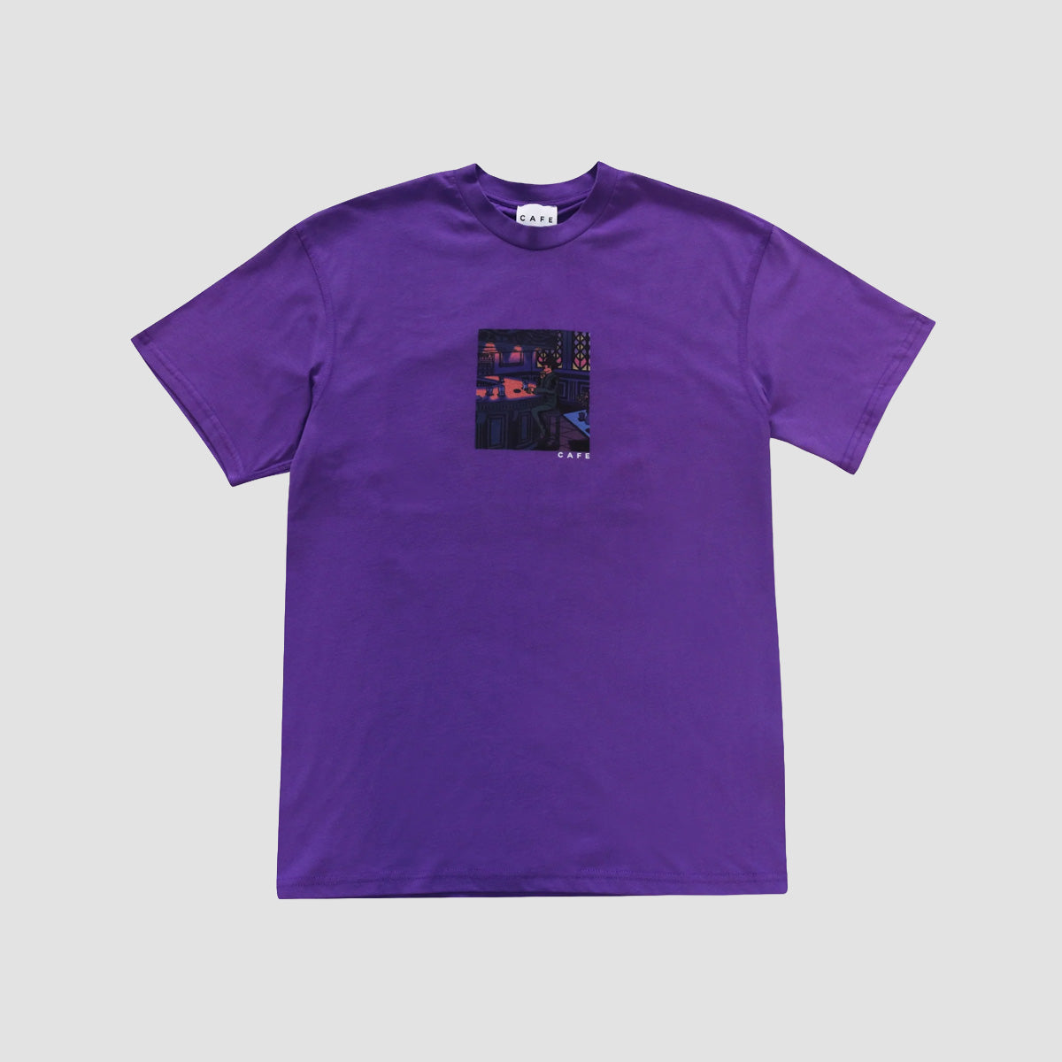 Skateboard Cafe Barfly T-Shirt Purple