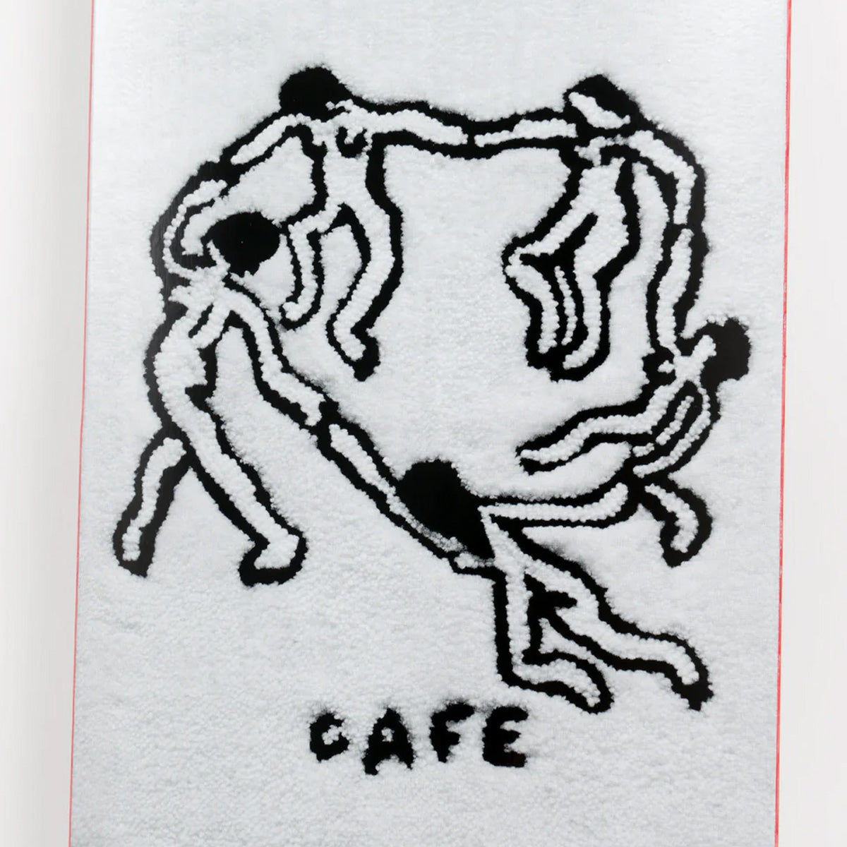Skateboard Cafe Dance Circle by April Rugs Skateboard Deck White - 8.5"