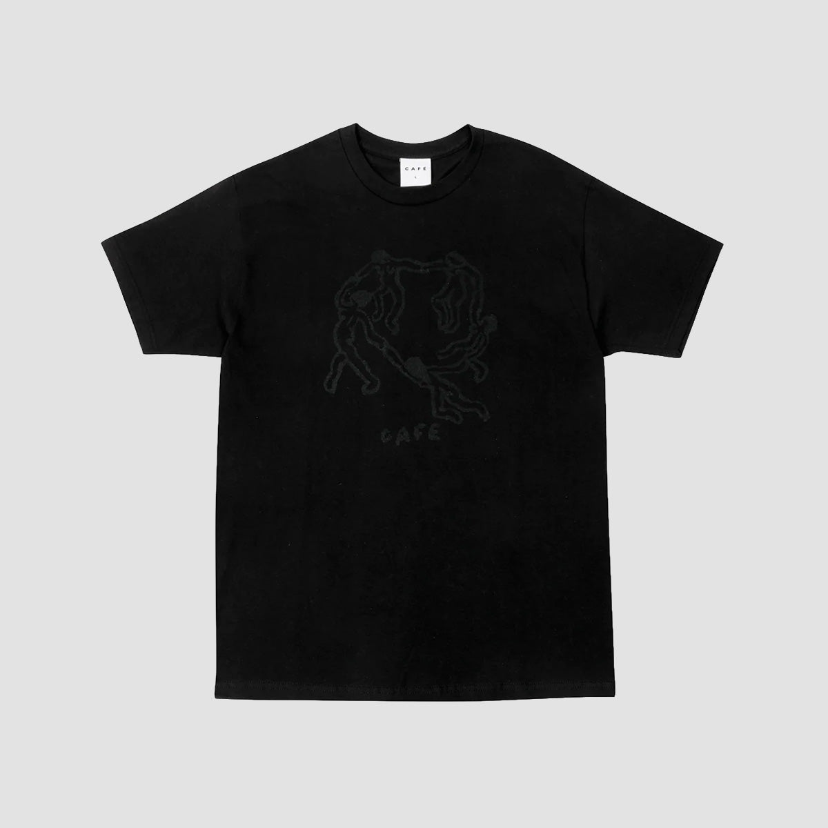 Skateboard Cafe Dance Circle T-Shirt Black