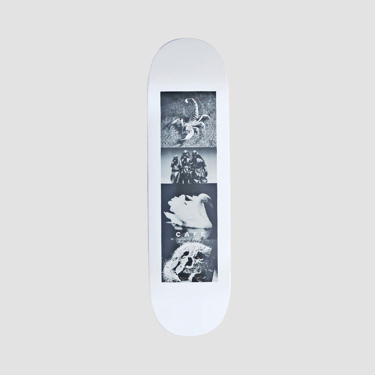 Skateboard Cafe Layth Sami Swan Skateboard Deck White - 8.7"