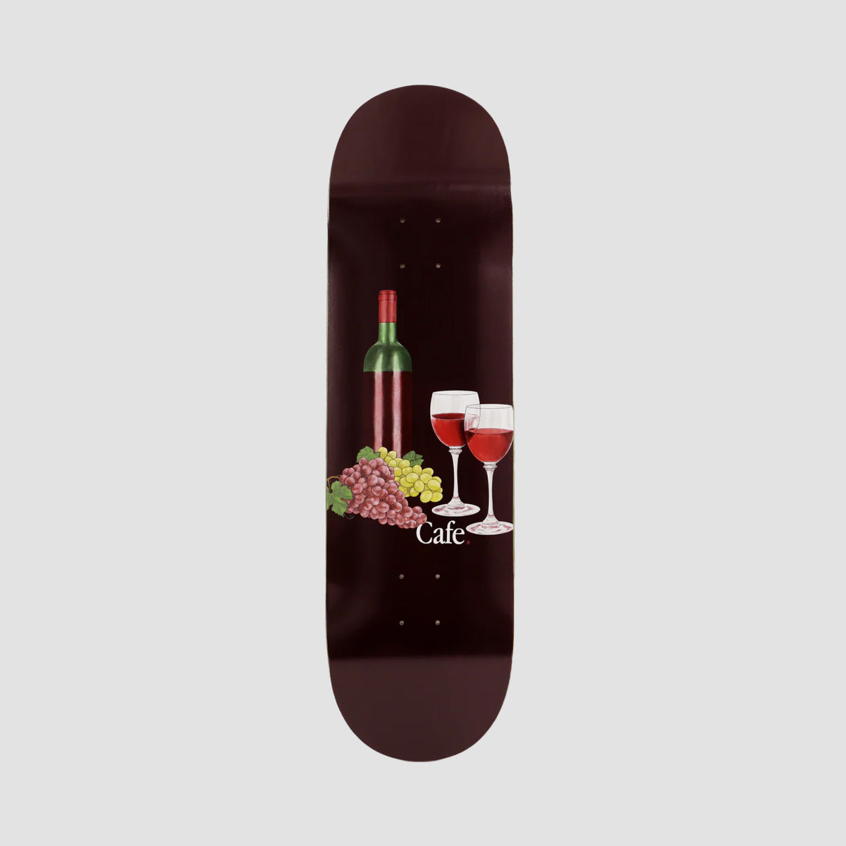 Skateboard Cafe Vino C2 Shape Skateboard Deck Burgundy - 8.7"