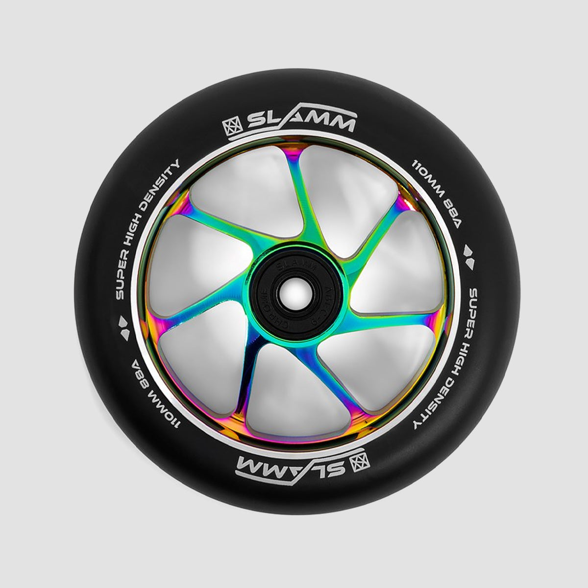 Slamm 110mm Team Wheel x1 Black/Neochrome