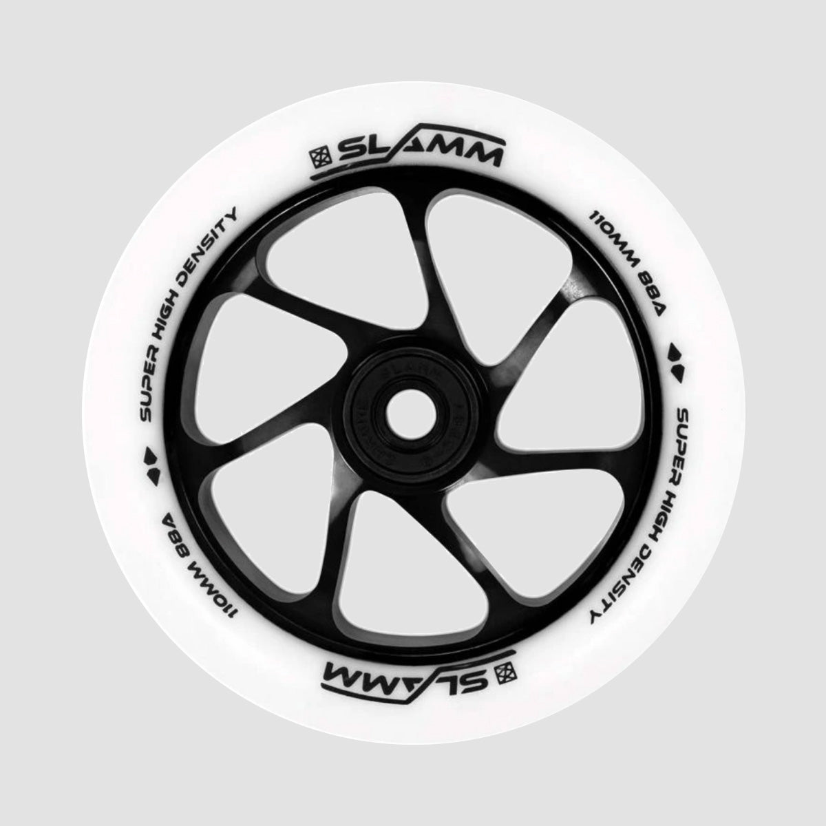 Slamm Team Wheel x1 White/Black 110mm