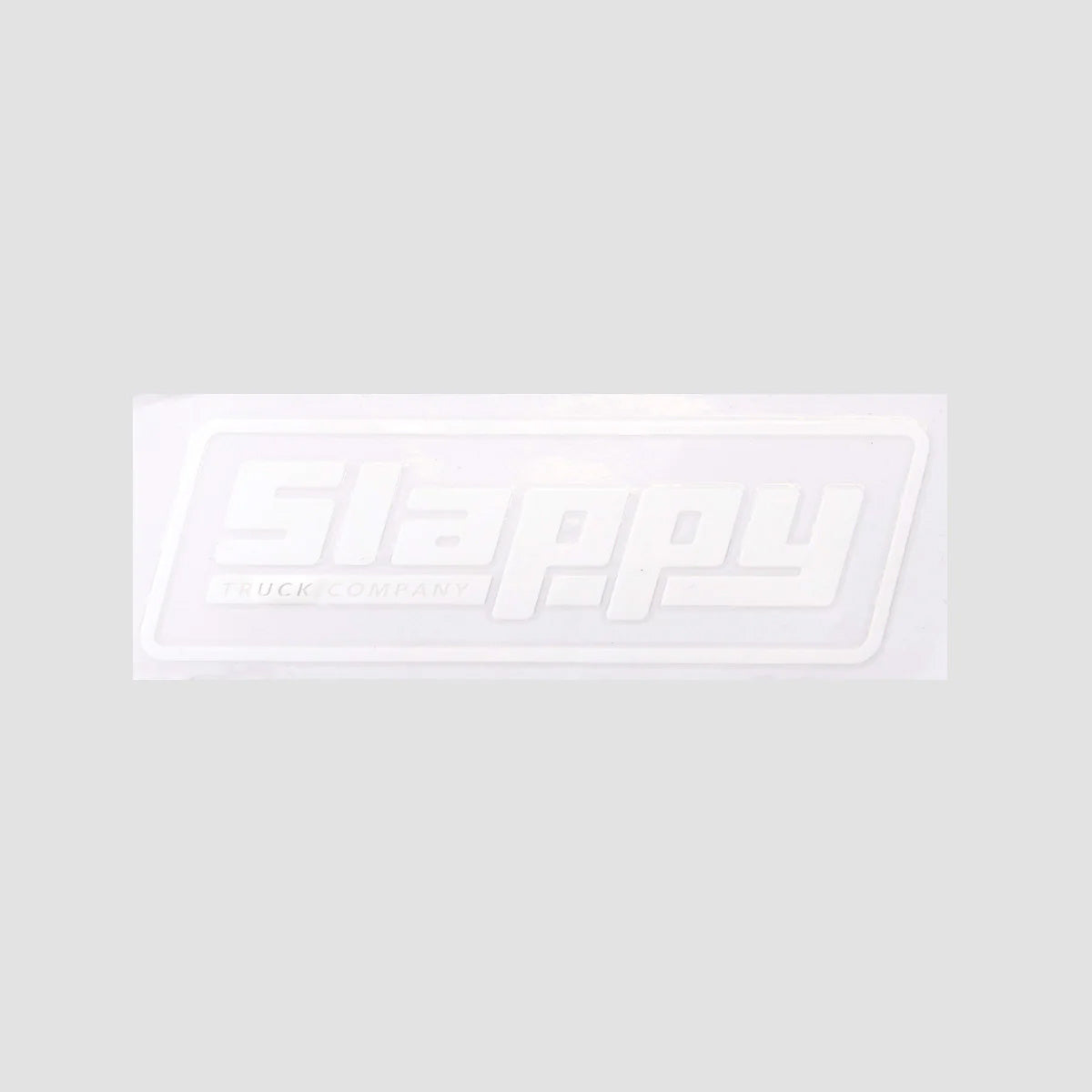 Slappy OG Logo Die Cut Sticker White 160x50mm