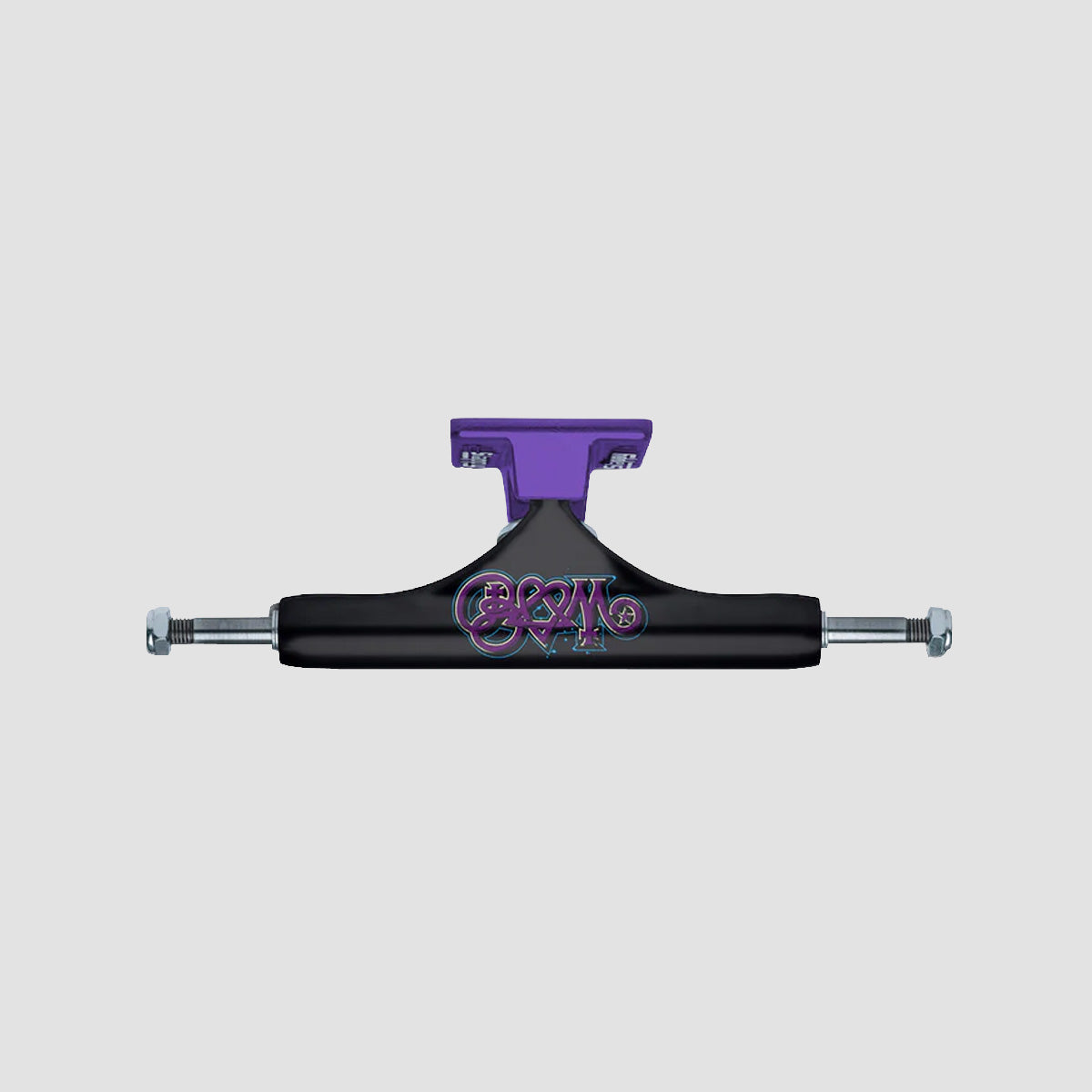 Slappy ST1 x Bam Hollow Skateboard Trucks 1 Pair Black/Purple - 8.5"
