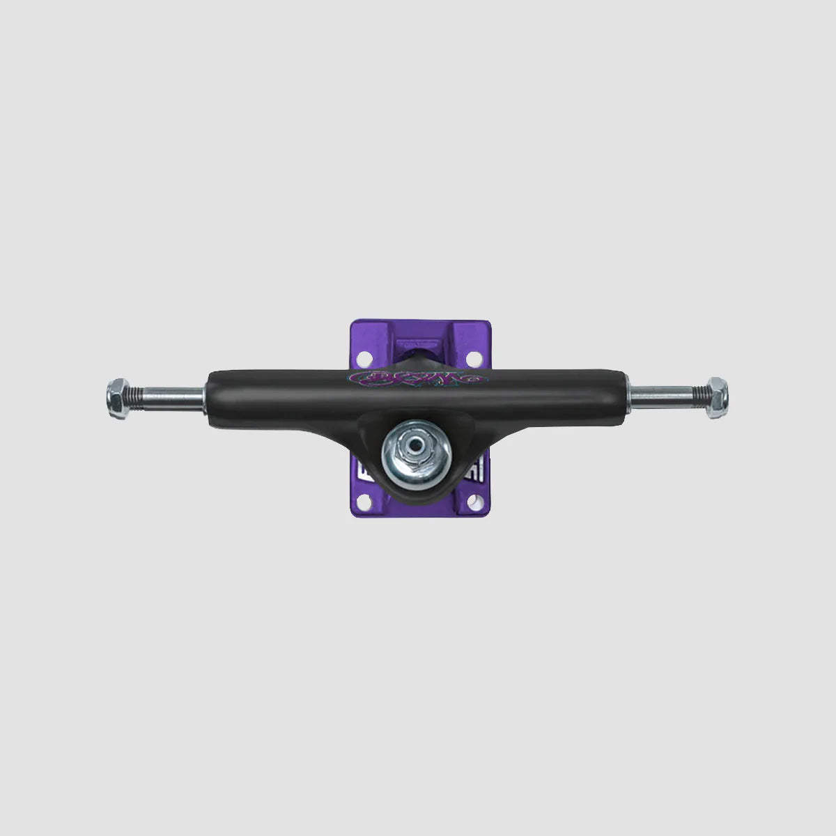 Slappy ST1 x Bam Hollow Skateboard Trucks 1 Pair Black/Purple - 9"