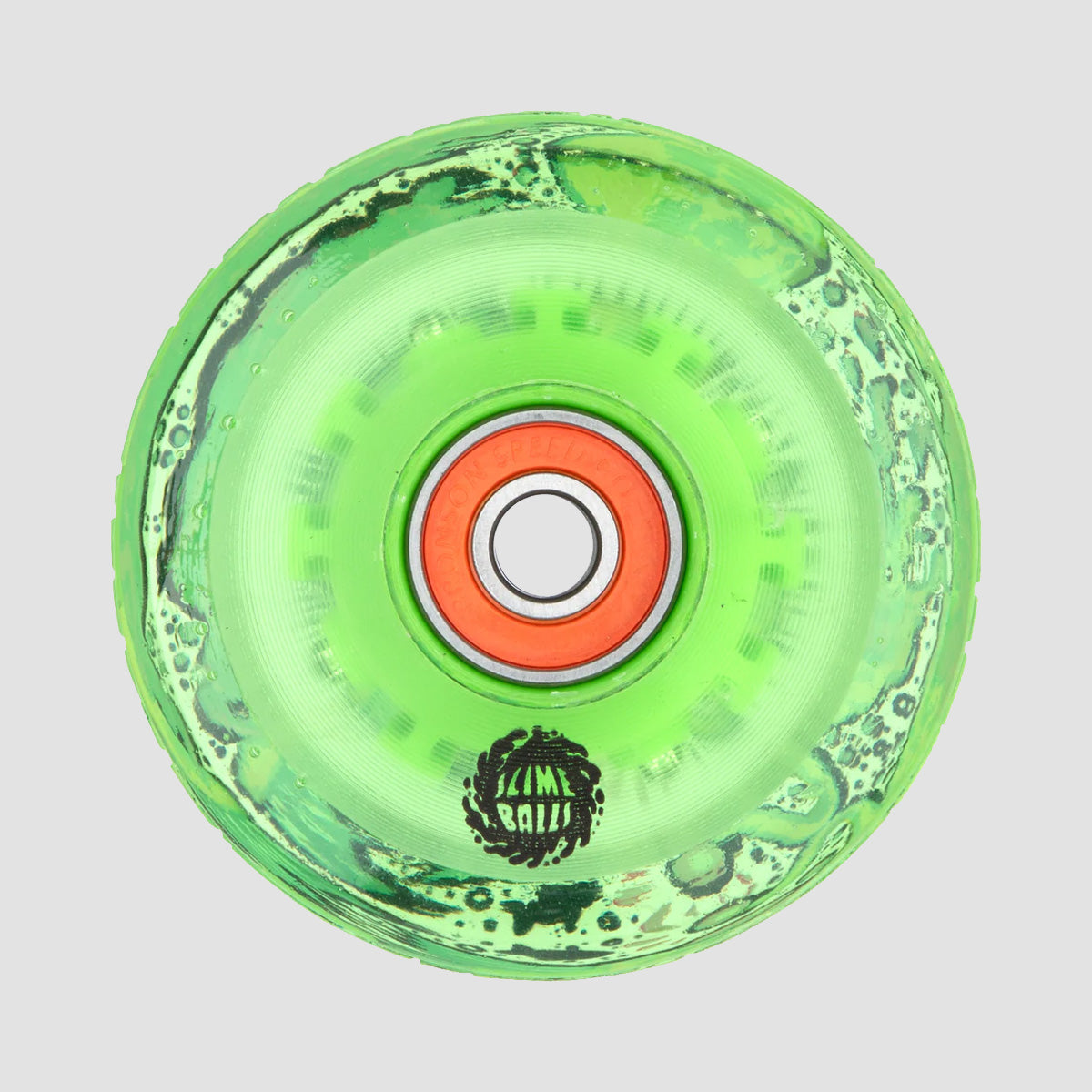 Slime Balls Angler Light Ups OG Slime 78a Skateboard Wheels Neon Green 66mm