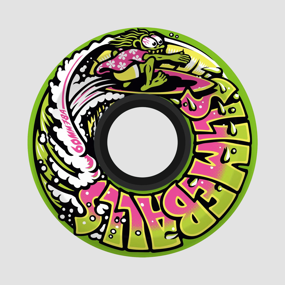 Slime Balls Slime Surfer OG 78a Skateboard Wheels Green 60mm