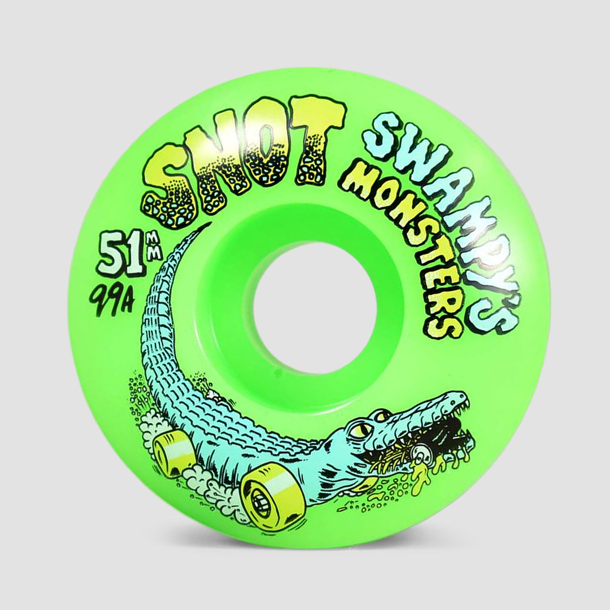 Snot Swampy Monsters Classic 99A Skateboard Wheels Green 51mm