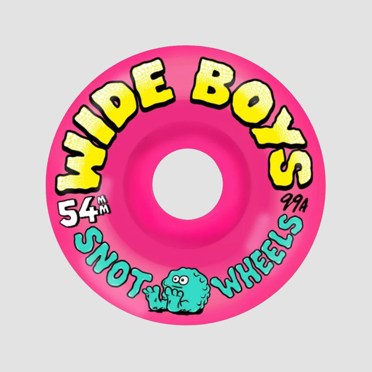 Snot Wide Boys 99A Skateboard Wheels Neon Pink 54mm