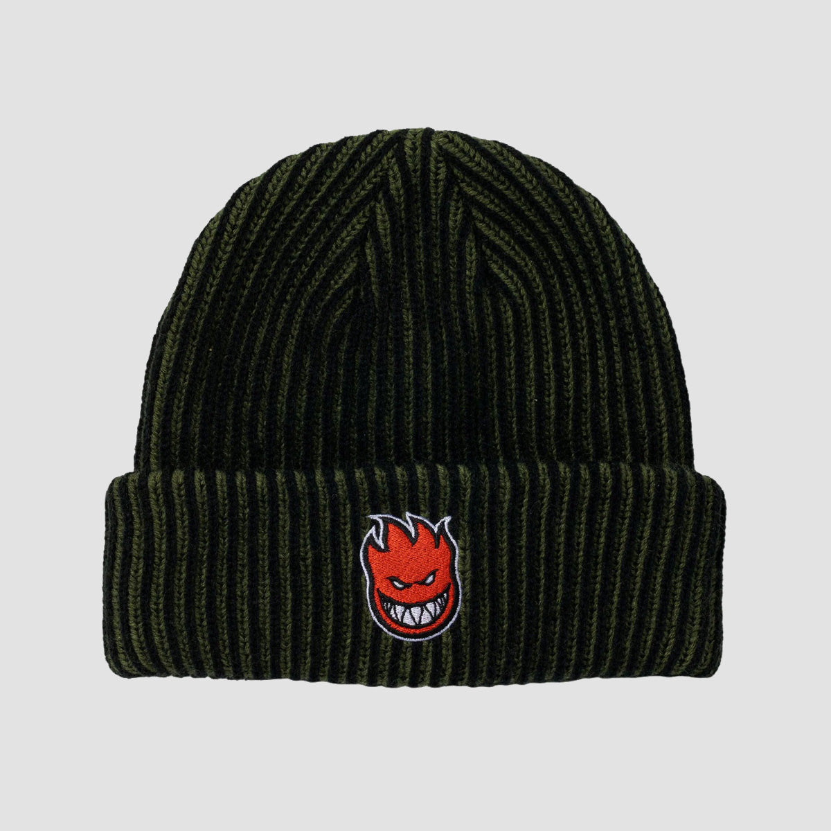 Spitfire Bighead Fill Cuff Beanie Olive/Black