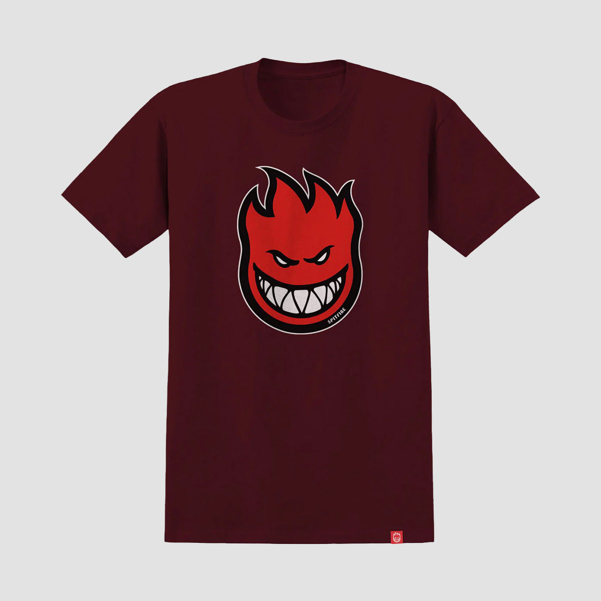 Spitfire Bighead Fill T-Shirt Maroon/Red
