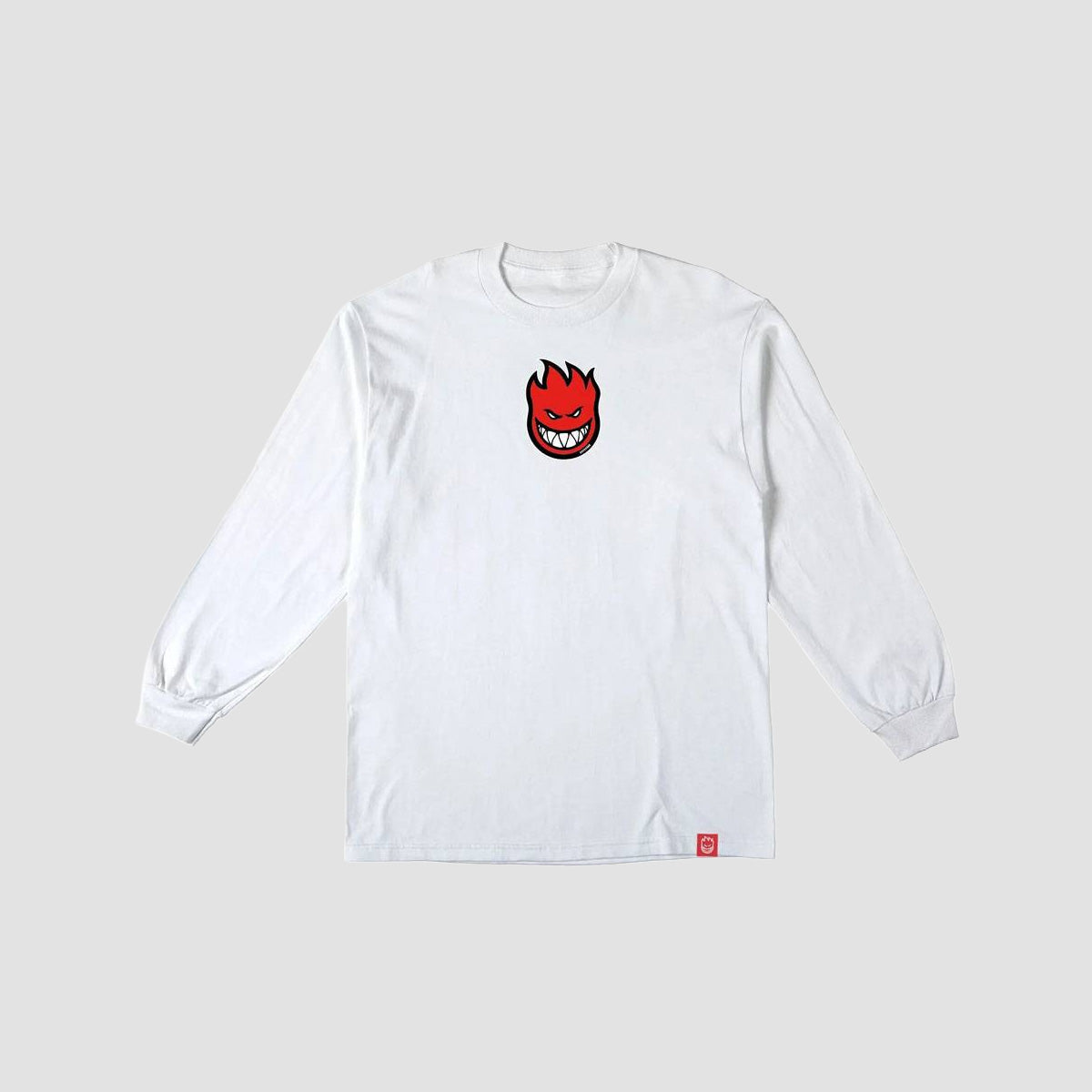 Spitfire Bighead Mid Fill Longsleeve T-Shirt White/Red/Black