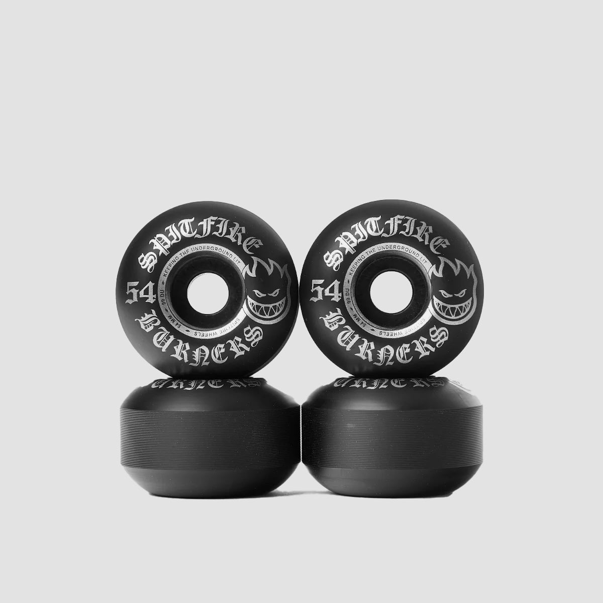 Spitfire Burners 99DU Skateboard Wheels Black 54mm