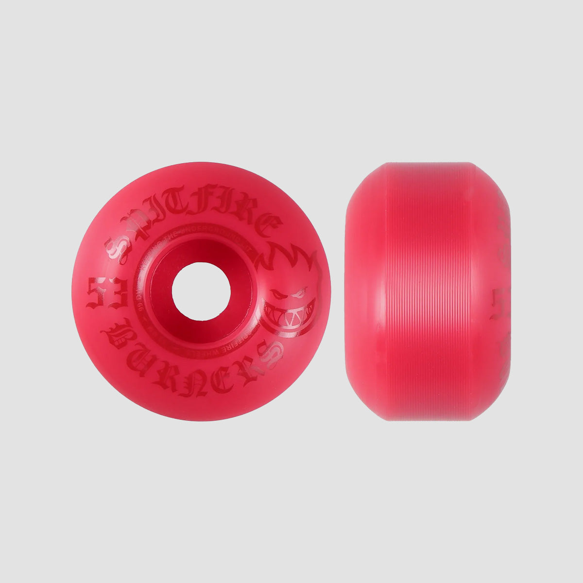 Spitfire Burners 99DU Skateboard Wheels Red 53mm