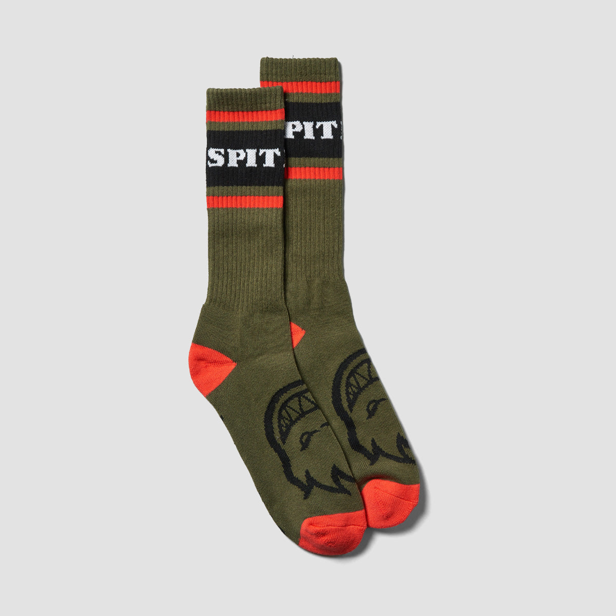 Spitfire Classic '87 Bighead Socks Olive/Black/Red