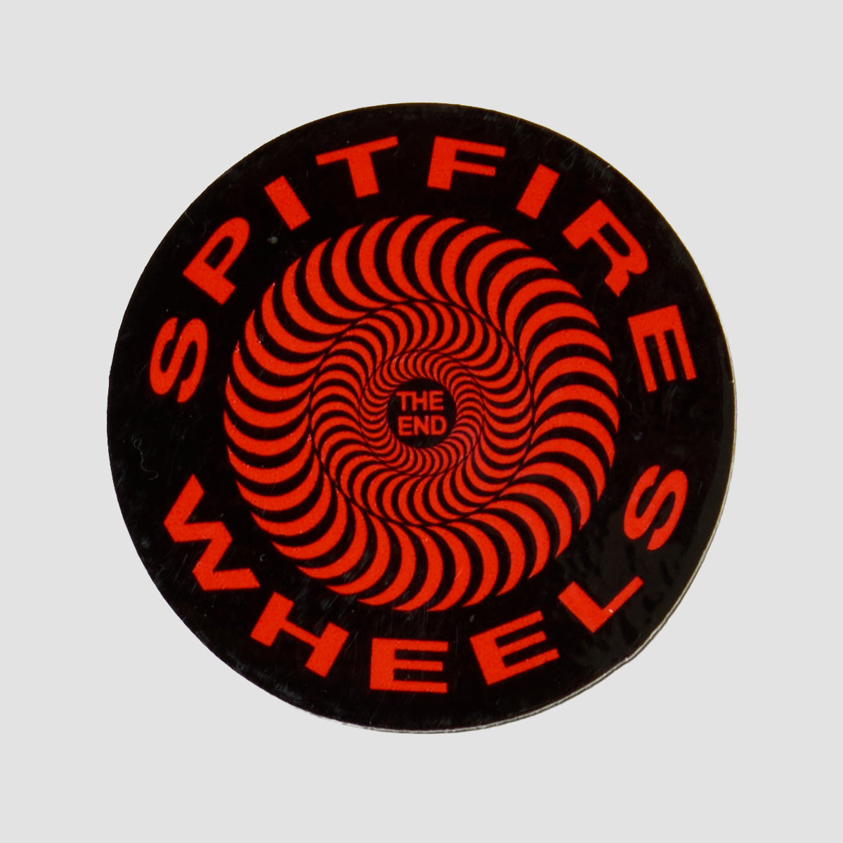 Spitfire Classic Sticker Small Black/Red 62mm