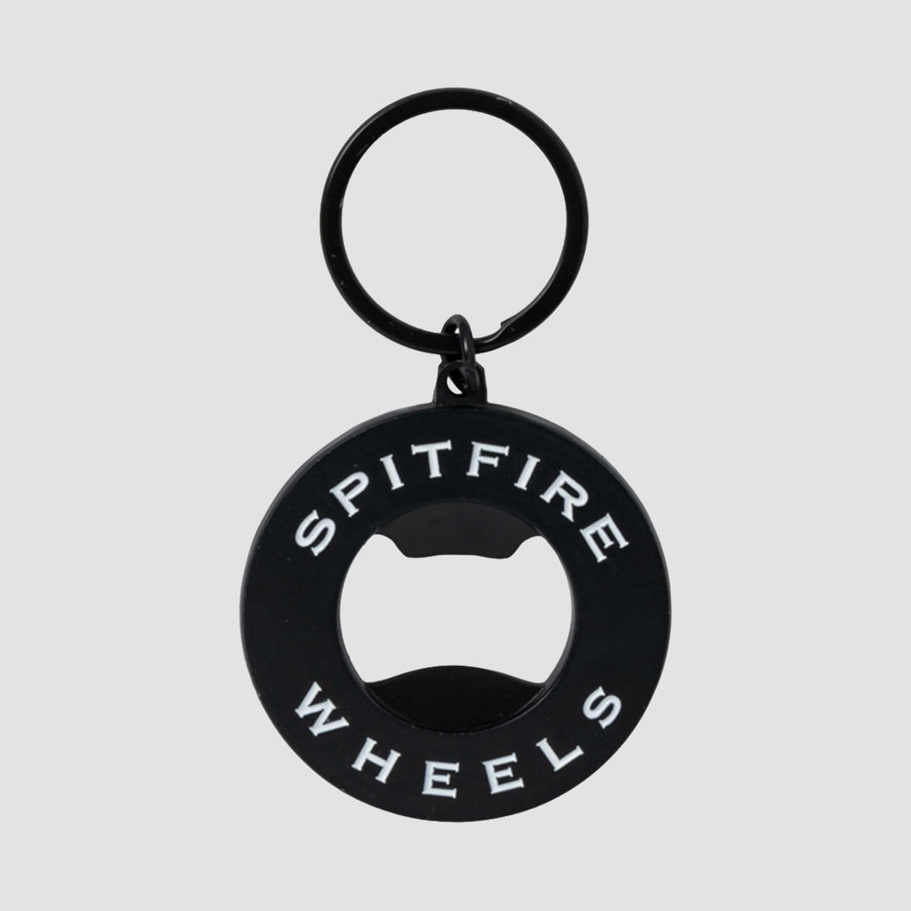 Spitfire Classic Swirl Bottle Opener Key Ring Black/White