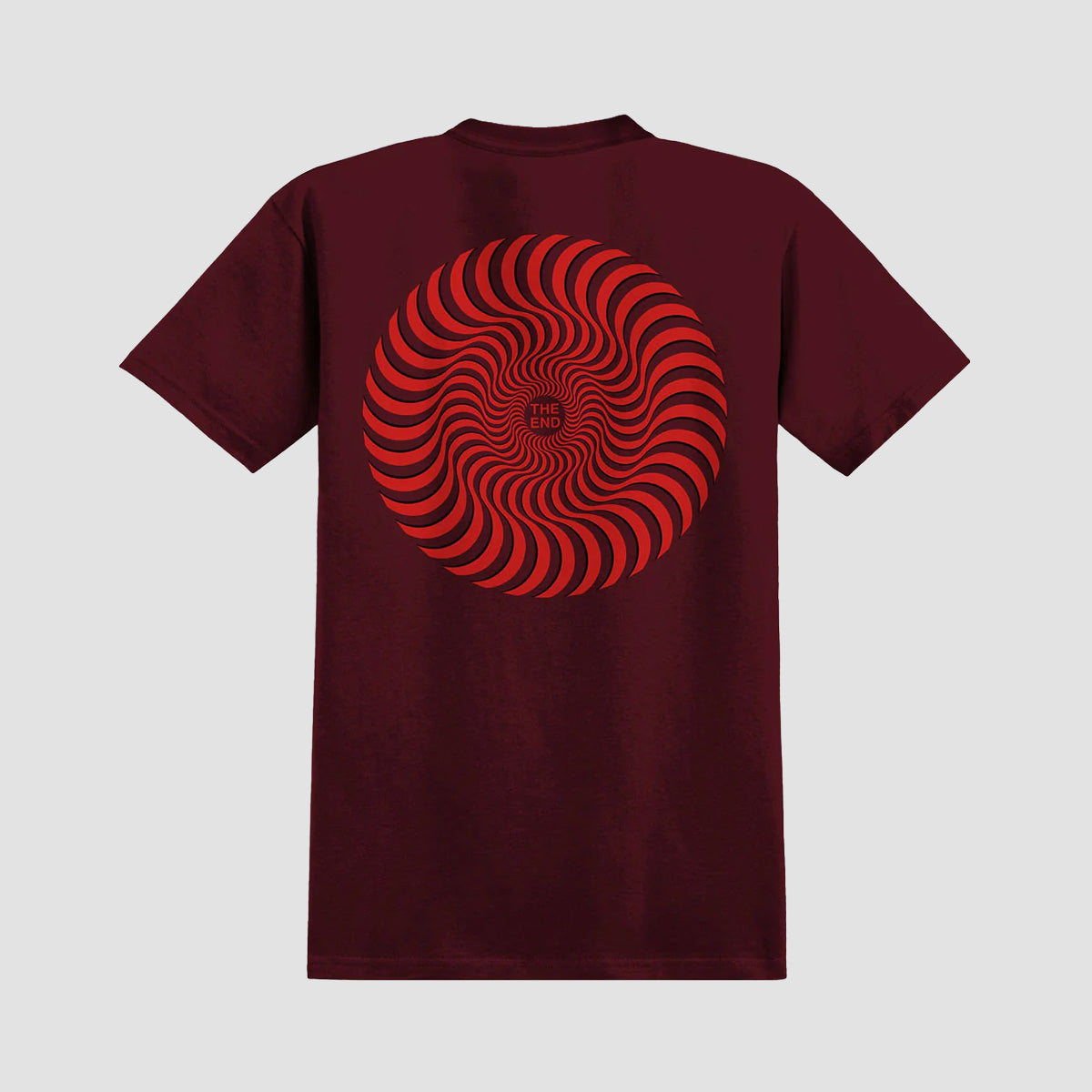 Spitfire Classic Swirl Overlay T-Shirt Burgundy/Red