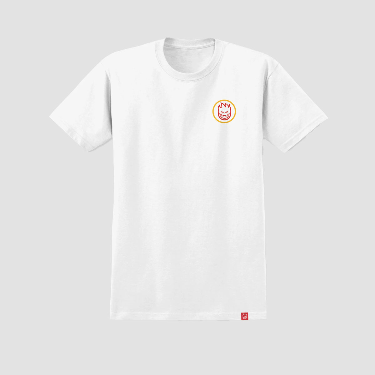 Spitfire Classic Swirl Overlay T-Shirt White/Yellow