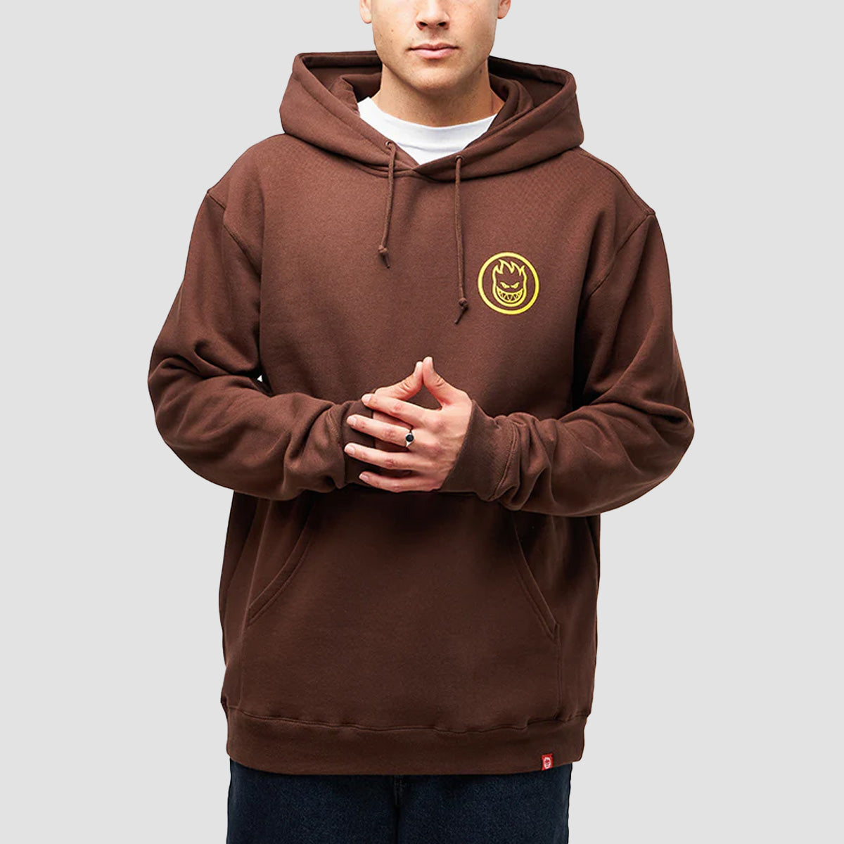 Spitfire Classic Swirl Pullover Hoodie Brown/Gold