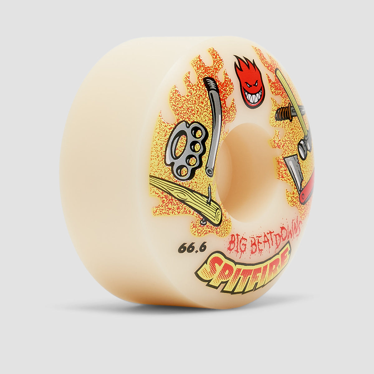 Spitfire Formula Four Big Beatdowns Classic 99DU Wheels Natural 66.6mm