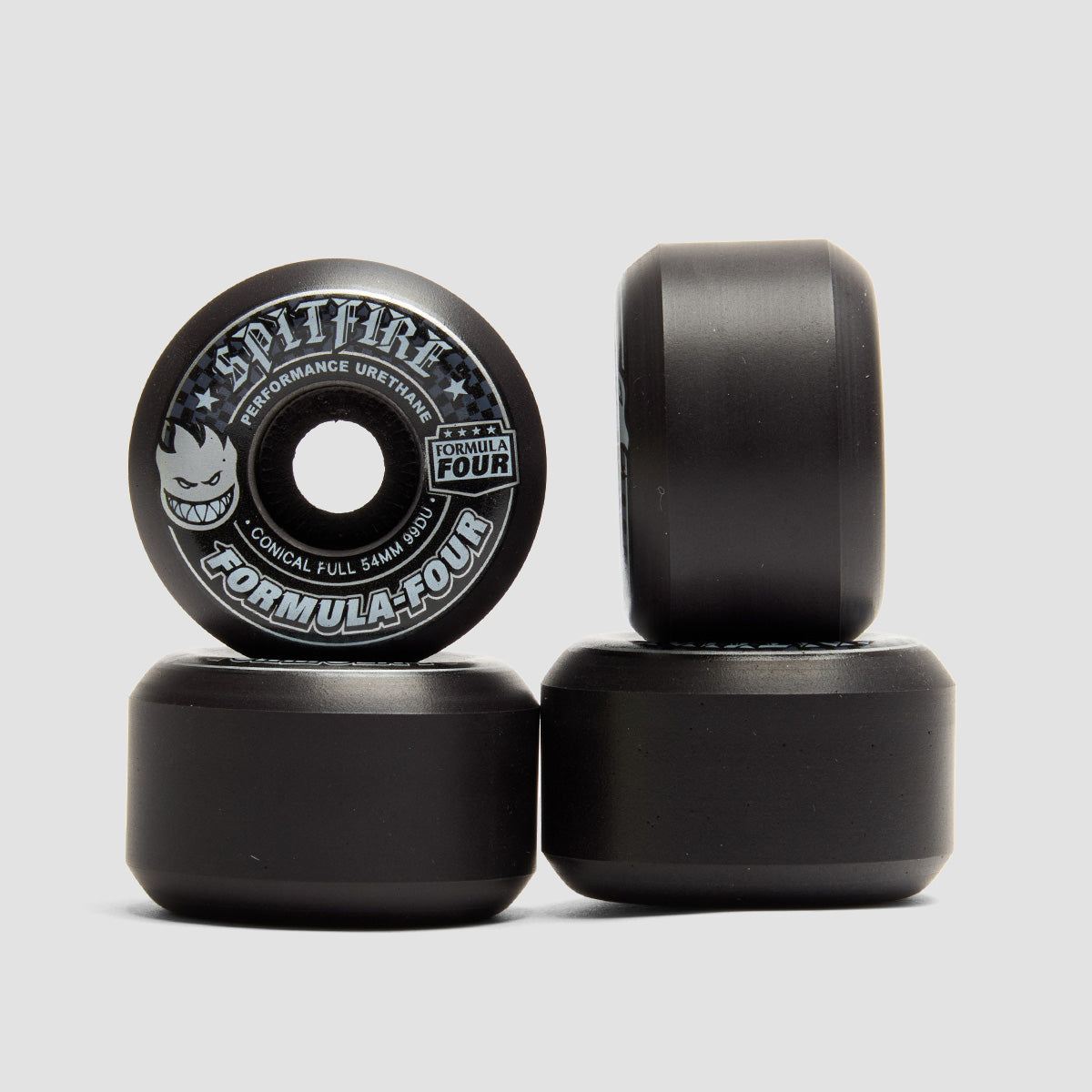 Spitfire Formula Four Conical Full 99DU Skateboard Wheels Black 54mm