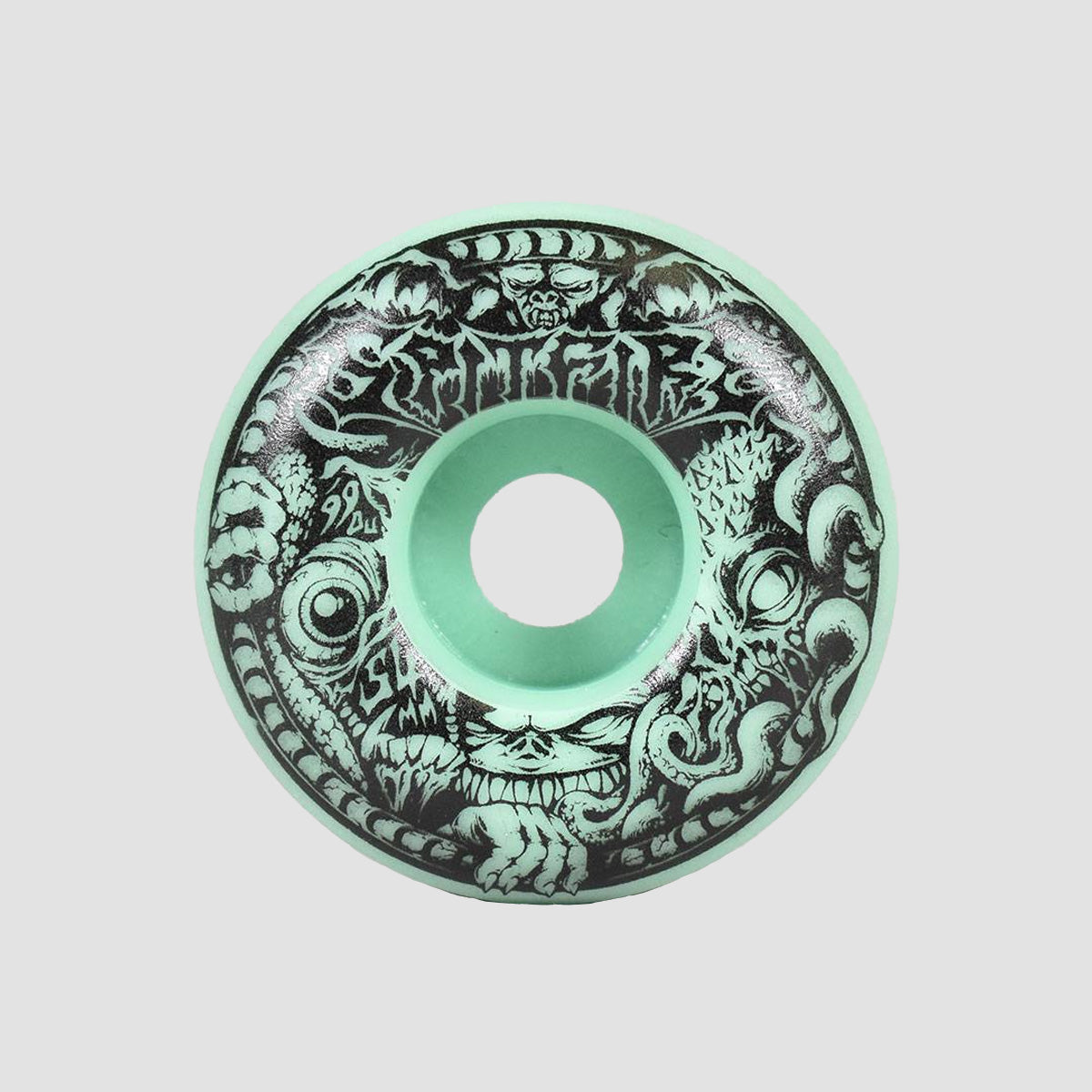 Spitfire Formula Four Demon Gate Radial Full 99DU Skateboard Wheels Glow 54mm