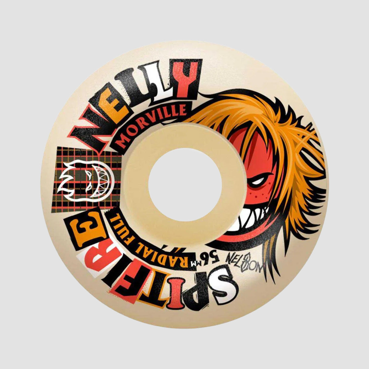 Spitfire Formula Four Nelly Morville Rough Cut Radial Full 99DU Skateboard Wheels Natural 59mm