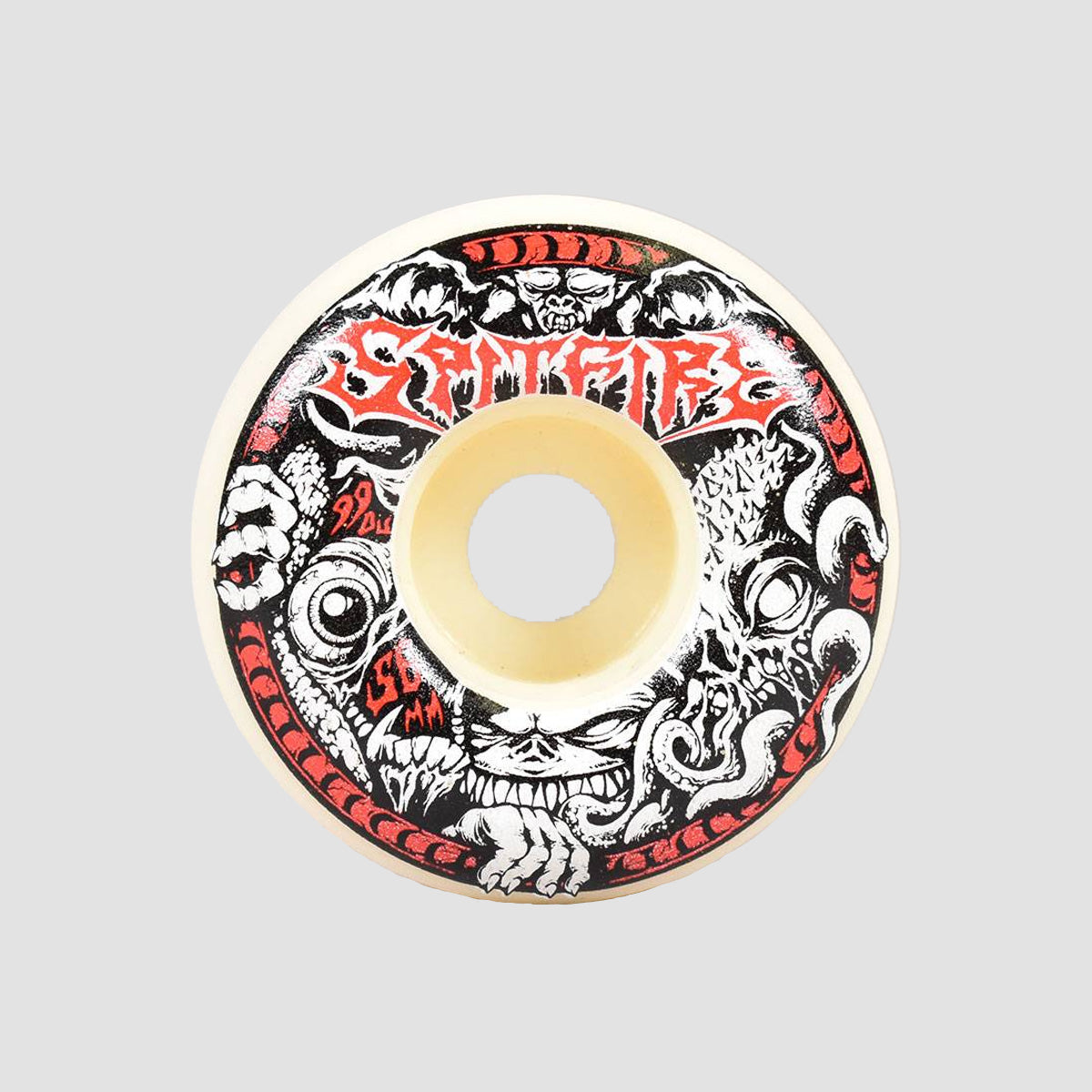 Spitfire Formula Four Radial Full Demon Gate 99DU Skateboard Wheels Natural 56mm