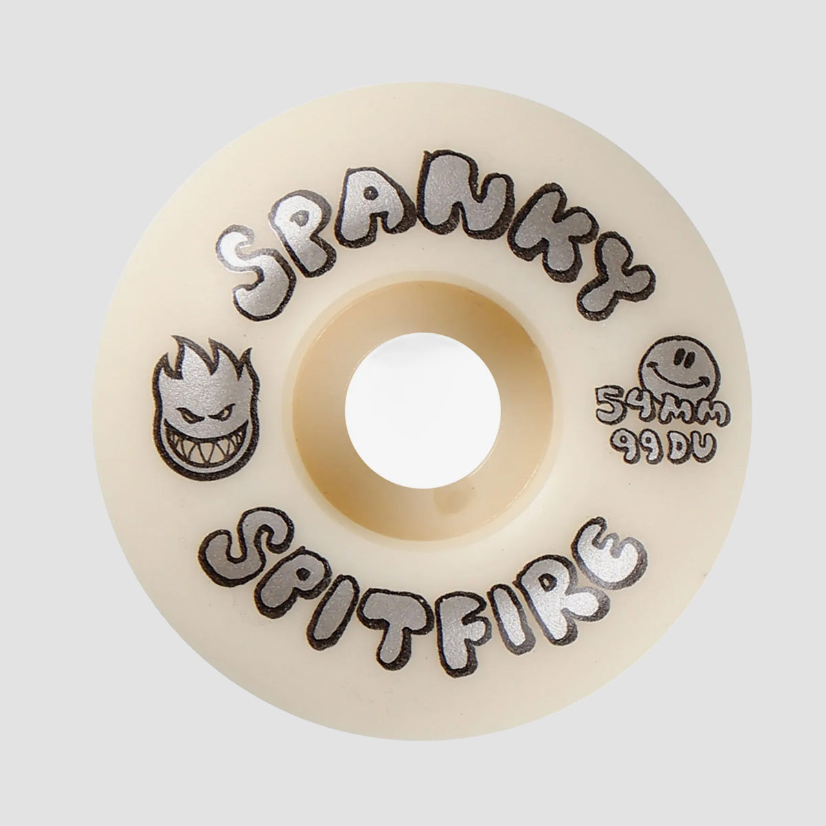 Spitfire Formula Four Spanky Happy Classic 99DU Skateboard Wheels Natural 54mm