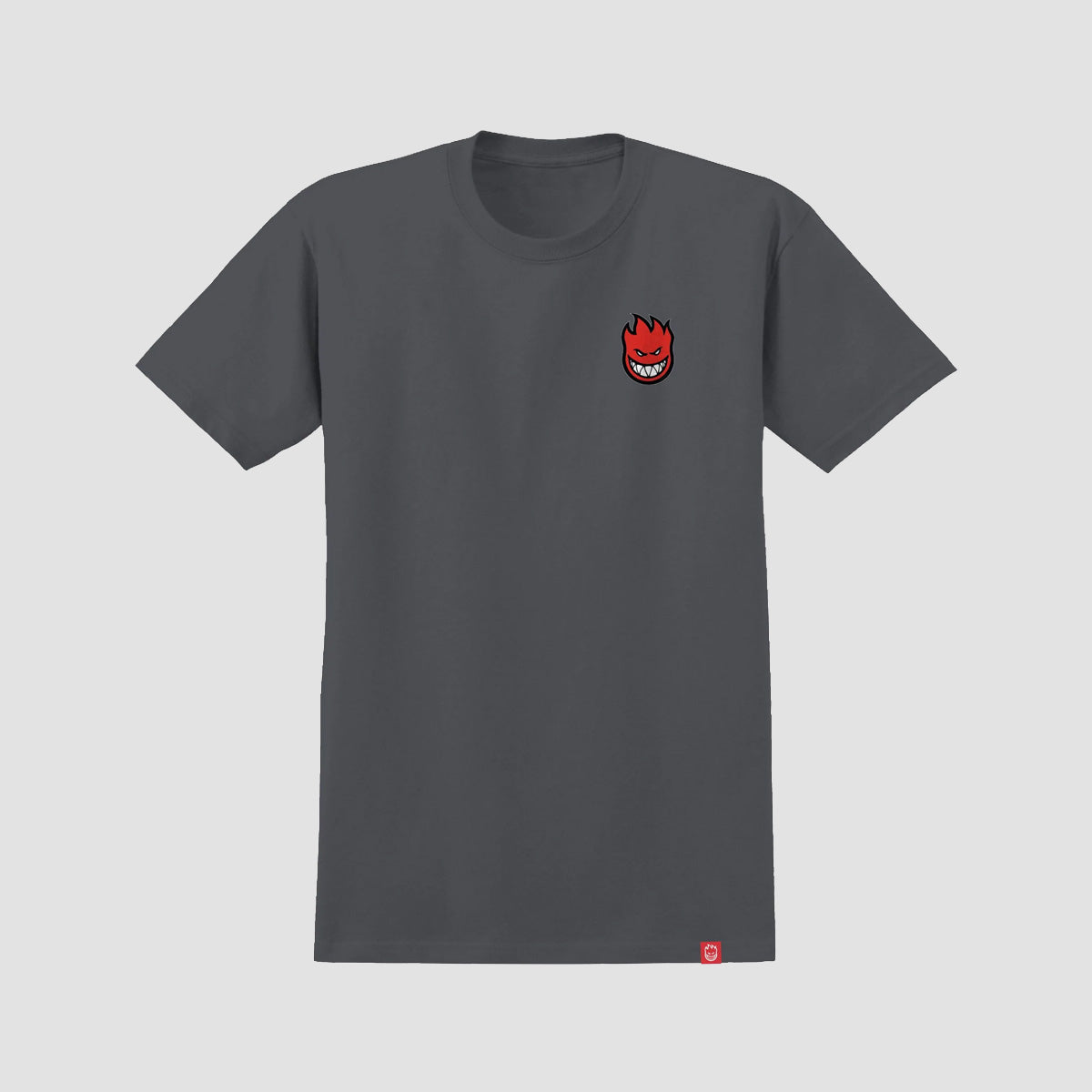 Spitfire Lil Bighead Fill T-Shirt Charcoal/Red