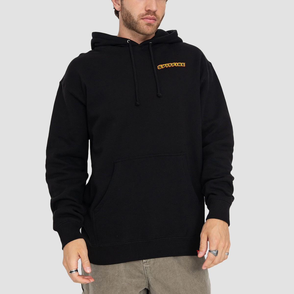 Spitfire Og Classic Flame Pullover Hoodie Black/Red/Yellow
