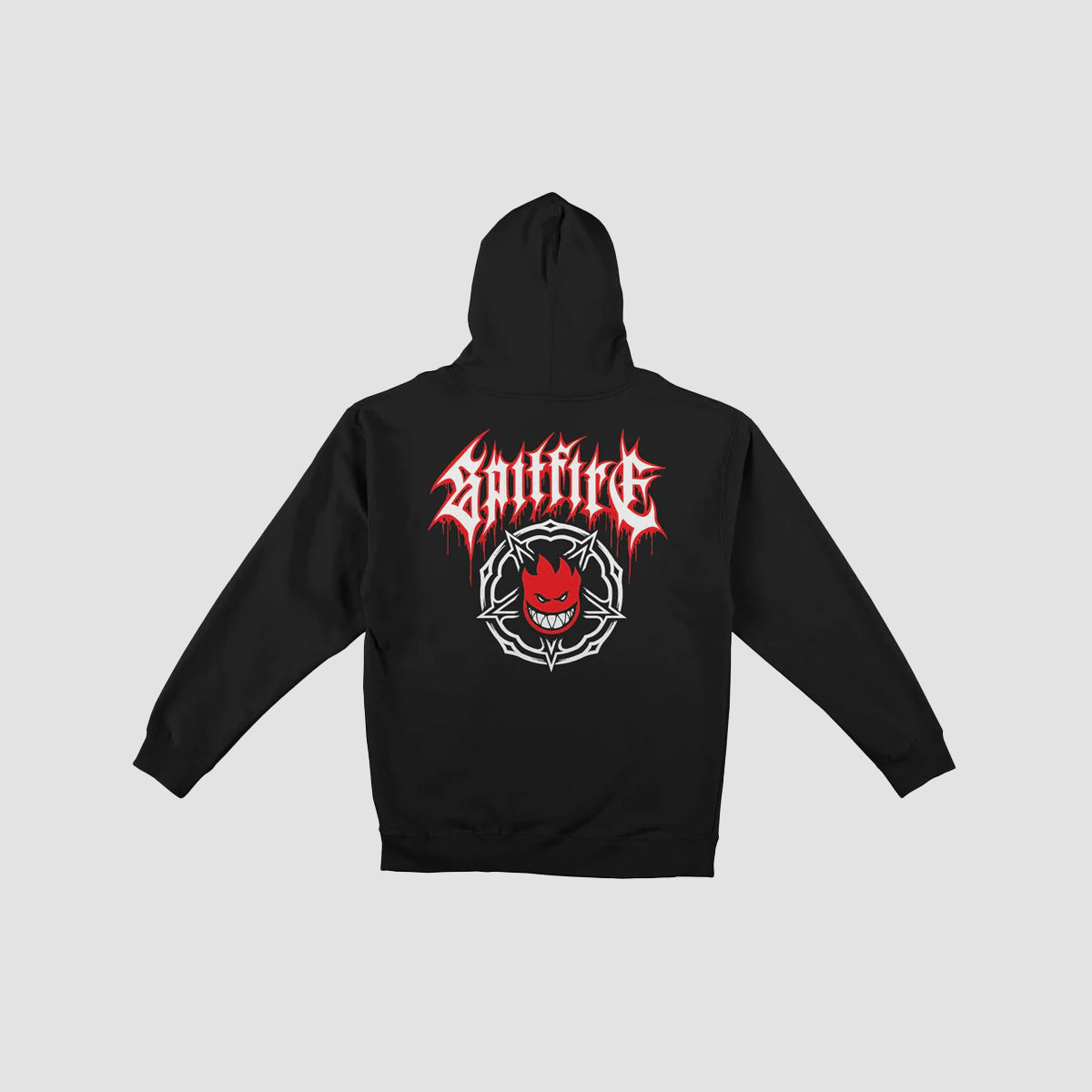 Spitfire Pentagram Drip Double-Lined Zip Hoodie Black/Red