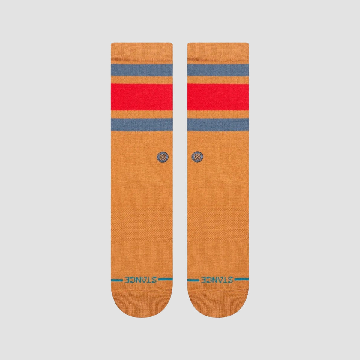 Stance Boyd ST Crew Socks Tan Brown